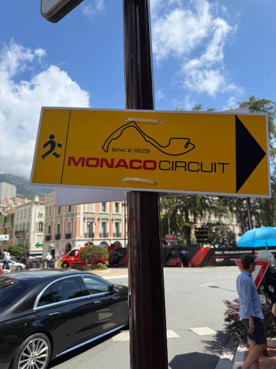 Segnaletica ufficiale Monaco Circuit